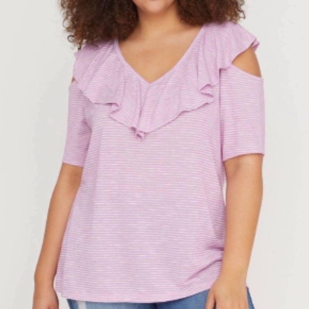 Lane Bryant Cold Shoulder Top